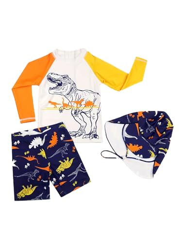 YAGATA Uv Schutzkleidung Kinder Badehose Jungen Uv Badeanzug Kinder Langarm...
