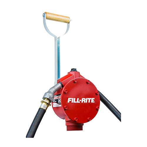 Fill-Rite FR152 Piston Hand Pump with Hose & Nozzle Spout, Red #1