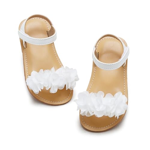 Image of Otter MOMO Girls Open Toe Princess Flat Sandals with Comfort Sole Summer Sandals
