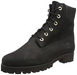 Verschluss: Schnürung Timberland Damen Heritage Lite Kurzschaft Stiefel, Schwarz Nubuck Black Out 1), 37 EU