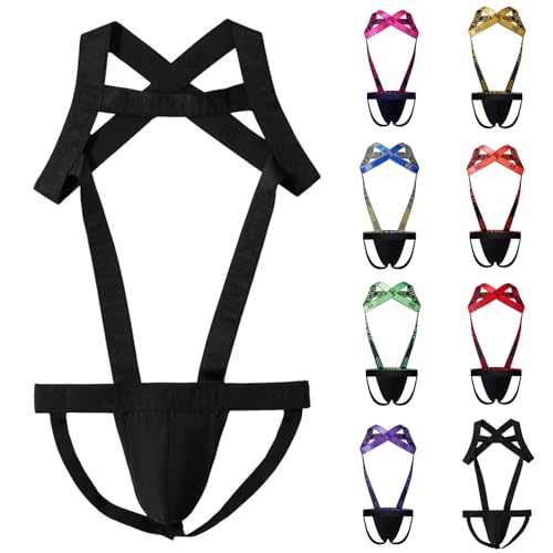 Cambkatl Men's Leotard Underwear One-Piece Bodysuit Stretch Jockstrap Singlet Sexy Lingerie Thongs Jumpsuit2