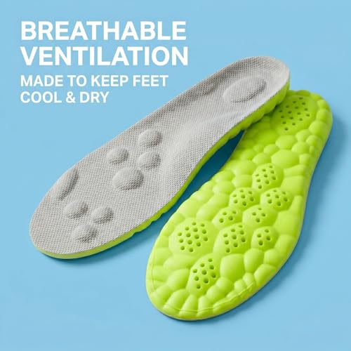 Plantillas 4D Cloud Footstr para niños y jóvenes, espuma viscoelástica miniatura 4