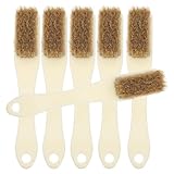 DIYEAH 6pcs Hard Bristled Crevice Cleaning Brush Set Mini Industrial Gap Scrub Brushes for Kitchen Bathroom Tile Grout Door Track Cleaning Tools
