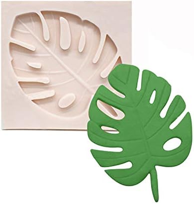 Astra Gourmet Tropical Leaf Silicone Fondant Mold Candy Chocolate Molds For Sugar Craft Gum Paste Cake Decorating