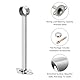 QUARKZMAN 2 Stück Gardinenstange Halterung Handtuchstange vorhangstange für 32mm/1,26 Rohrlänge 250mm/9,84 Edelstahl Deckenhalterung Gardinenstange für Wände Kleiderschrank Gardinenrohr