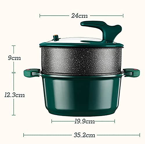 Olla a presión sin adherente azul 24 cm miniatura 2