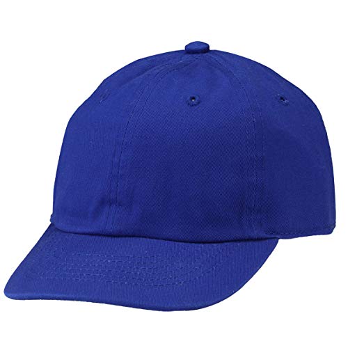 Falari Kids Boy Girl Baseball Cap Hat Washed Low Profile 100% Cotton Soft Lightweight Adjustable Size 2-5 Years Royal #TOP8