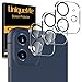 Unique Me [3 Pezzi] Pellicola Fotocamera compatibile con iPhone 12 6.1 Pollici Protezione Lente Pellicola Posteriore, [ Non applicabile iPhone 12 pro ] ，Vetro Temperato Ultra Resistente per iPhone 12