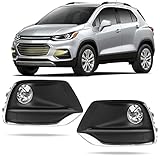 DLAA Fog Lights For Chevy Trax 2017 2018 2019 2020 2021 Front Fog Lamps Kit Car Styling Spot Light With Cables, Clear Lens - 1 Pair - Image 1