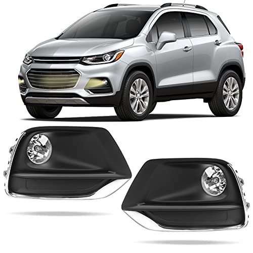 DLAA Fog Lights For Chevy Trax 2017 2018 2019 2020 2021 Front Fog Lamps Kit Car Styling Spot Light With Cables, Clear Lens - 1 Pair