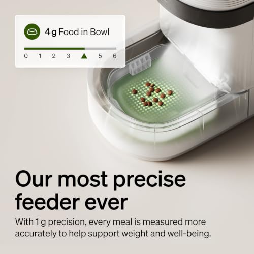 Image of PETLIBRO Automatic Cat Feeder with Smart Scale, 5G WiFi Automatic Dog Food Dispenser with Dual Feeding Mode, 5L Pet Feeder with Low Food Sensor, Up to 10 Meals Per Day, Granary 2 White