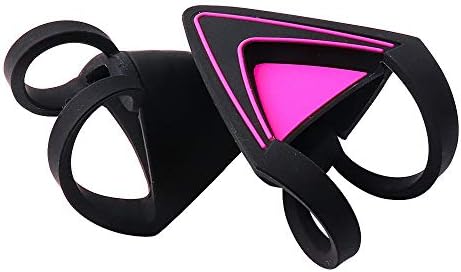 HUYUN Silicone Cat Kitty Ears Lovely Attachable Accessory headphone Compatible for Razer Kraken 2019, Kraken TE Headsets (Purple)
