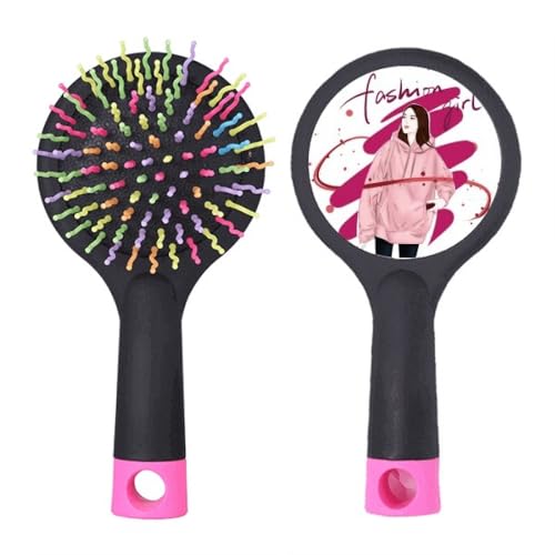 Brosse à cheveux démêlante salon anti casse à base coussin illustration art