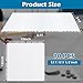 EATHEATY 10 Pack Synthetic Ice Tiles - 12×12 Inch Dryland Hockey Floor Mat - White Interlocking Hockey Training Equipment Board for Stickhandling, Shooting, Passing(10 sqft)