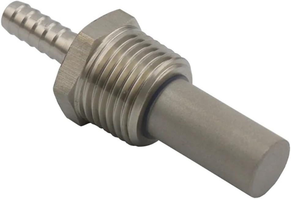 Brewing Equipment 1/2" NPT Stainless Steel Aeration Diffusion Stone with 1/4" Barb Beer Brewing Oxygen Carbonation Stone Barware Wine Making Brewing Equipment(2 Micron)