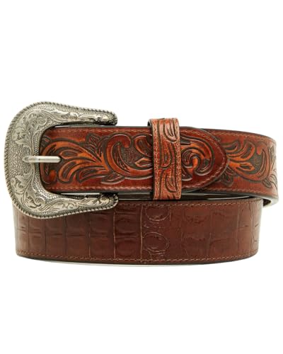Cody James Men's Alligator Print Leather Belt - CJASU25BT6-BN 32