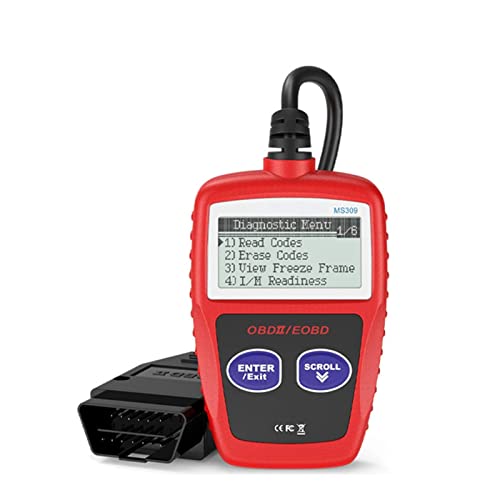 Generic Car Detector Read And Erase Codes Plug Play High-Performance Full Diagnostic Scan Tool Ms309 Red #TOP28