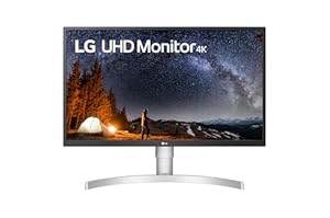LG Ultrafine 27UL550-W 27" Moniteur UHD 4K 16/9e 3840x2160, IPS 5ms 60Hz, HDR 10, sRGB 98% (AMD FreeSync, Mode DAS, Black Stabilizer, HDMI 2.0 (2), DisplayPort 1.2, Sortie Casque) Blanc