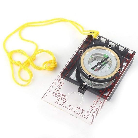 Map Ruler Mirror Scale Navigation Compass Scouts Survival Outdoor Camping Kits-image-6