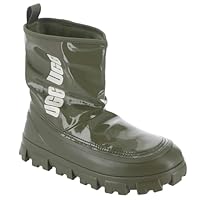 UGG Women's Classic Brellah Mini Rain Boot, Burnt Olive, 3 UK