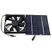 GUOJFEN Ventilateur Solaire alimenté par Panneau Solaire 20W Ventilateur de Grenier Solaire USB Mini Ventilateur d'extraction Solaire pour Ventilateur de Serre RV IP65 étanche