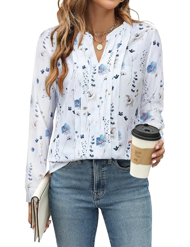 Image of Blooming Jelly Women's Long Sleeve Blouses Dressy Casual Business Work Tops