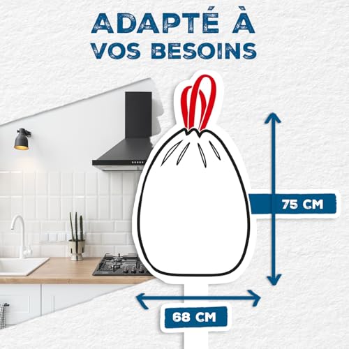 Sacs Poubelle Avec Liens Coulissants Alfapac X10 - vue 6