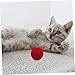 DOITOOL 4Pcs Interactive Dog Felt Balls with Bells for Puppies and Cats Chew Resistant Plaything Soft and Engaging Dog Play for Bonding and Fun
