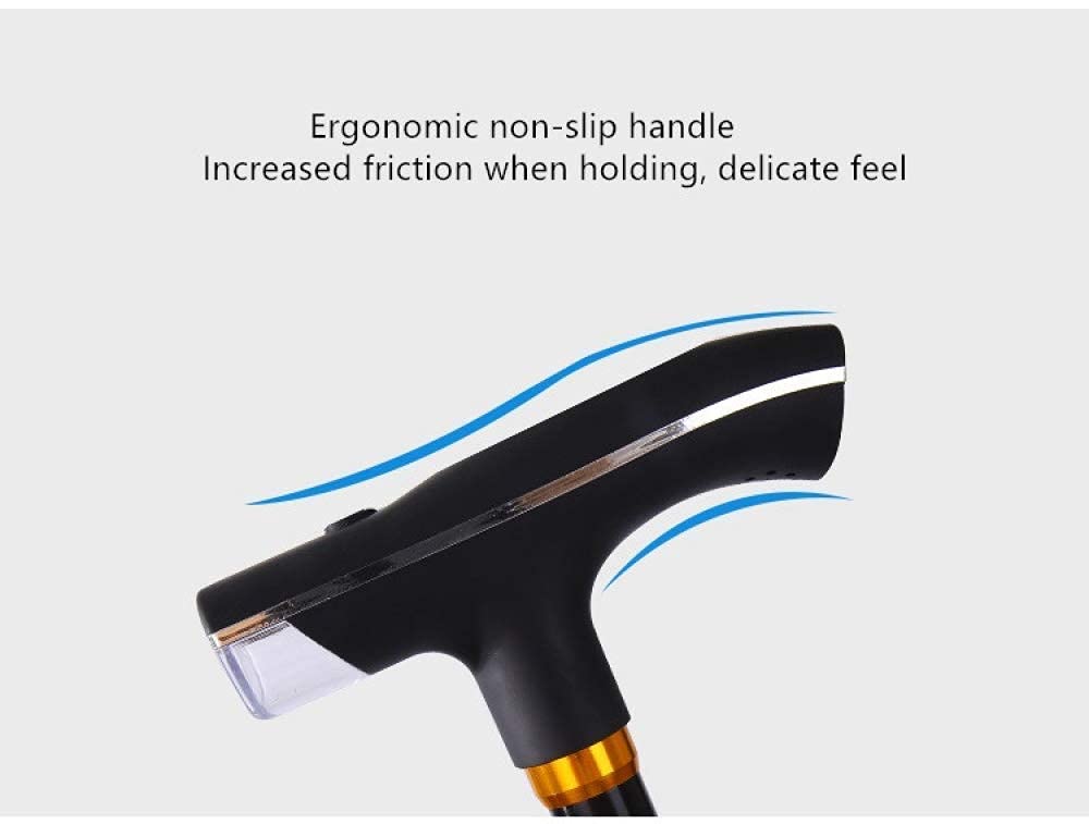Bastones para Caminar Aleación de Aluminio Extensible Altura Ajustable Elegante Ergonómico y cómodo Antideslizante Ayuda para Caminar Movilidad para Soporte y Estabilidad Discapacitados Interesting