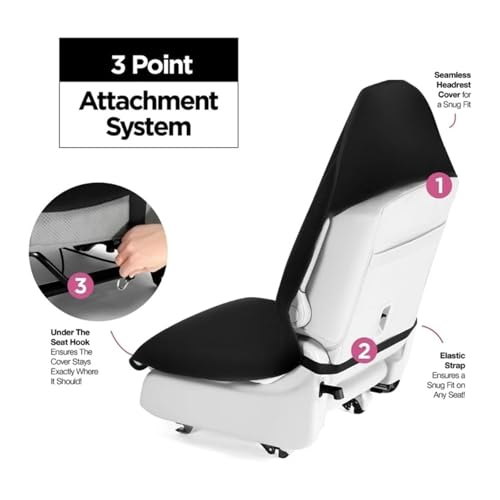 Funda asiento coche toalla lavable y transpirable, protector universal de tela cómodo 4