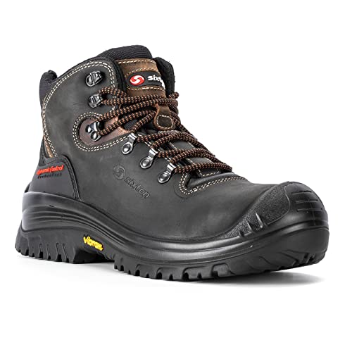 Sixton Botas de seguridad STELVIO S3 HRO WRU SRC según la norma EN ISO 20345:2011 Color: Negro Tamaño, Negro , 47 EU