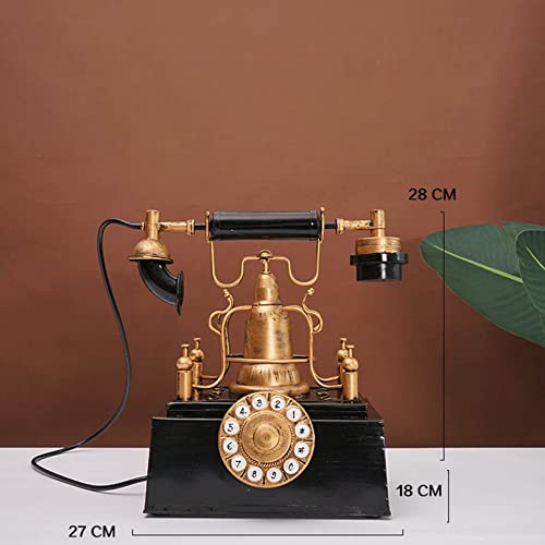 Teléfono antiguo vintage para salón clásico y decoración de oficinas elegantes en hierro 3