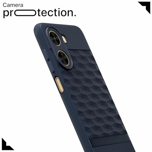 Image of Outlouders Back Cover for Poco C71 / Redmi A5 | Full Camera Protection | TPU Soft Flexible Shockproof Bumper Case (Blue)