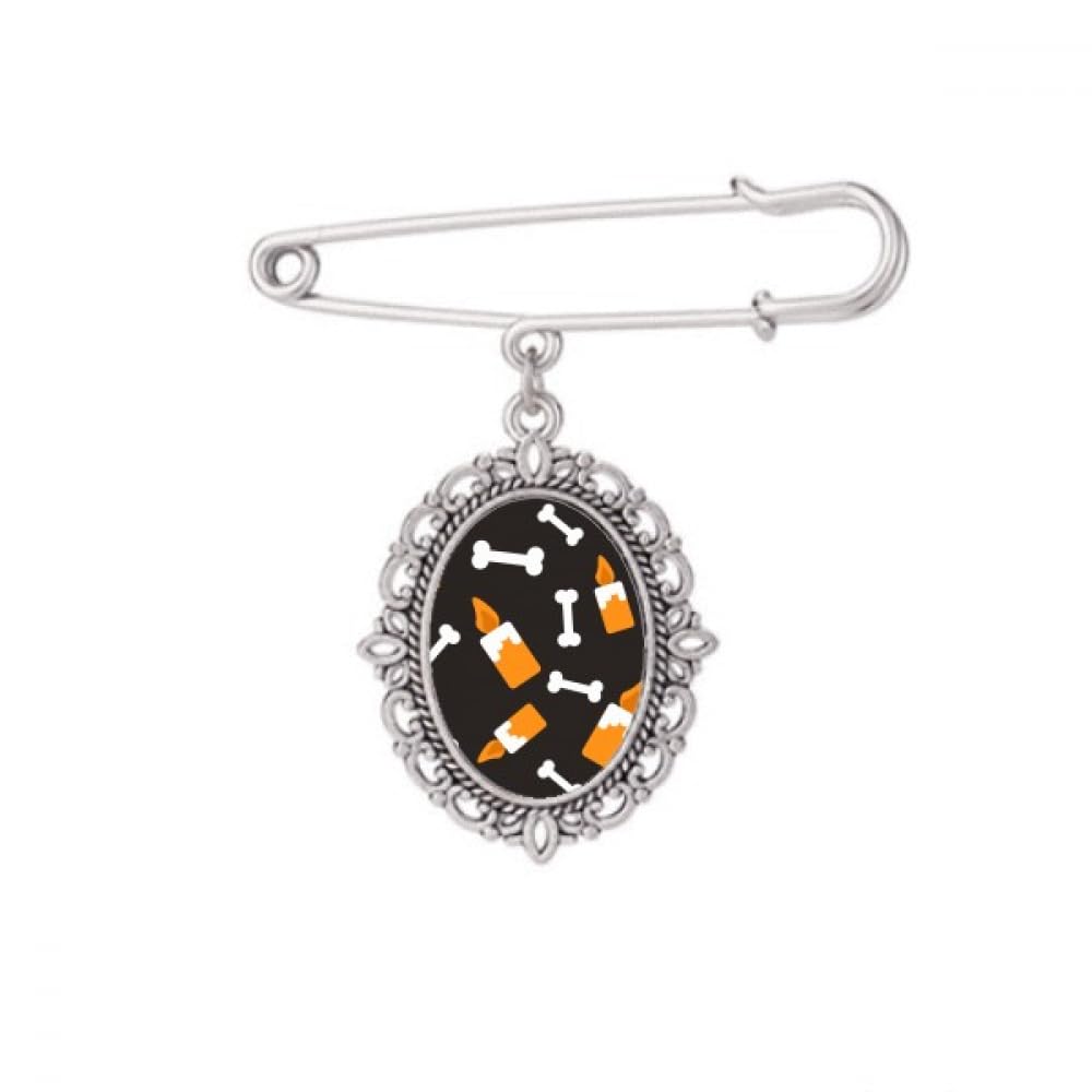 Broche d'Halloween Candle B pour fixer un châle ou décorer une robe - 5