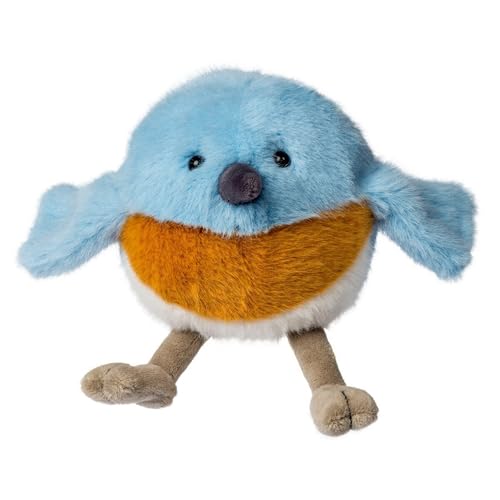 Mary Meyer Stuffed Animal Rolly Birds Small Plush Soft Toy, 5-Inches, Bluebird