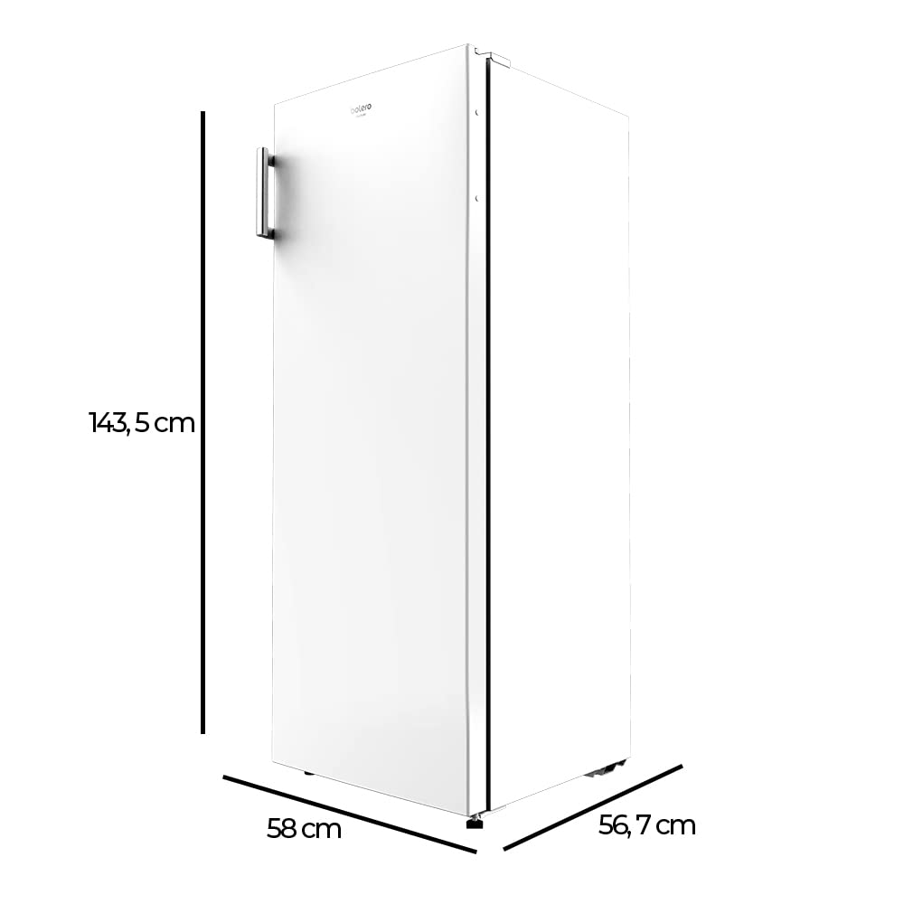 Cecotec Réfrigérateur 1 Porte Bolero CoolMarket 1D 242 White, 242 L, 143,4 cm, Auto Defrost, Blanc
