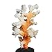 Danmu 1pc Glowing Effect Artificial Coral Plant Ornaments, Aquarium Coral Decor for Fish Tank Aquarium Decoration (Orange)