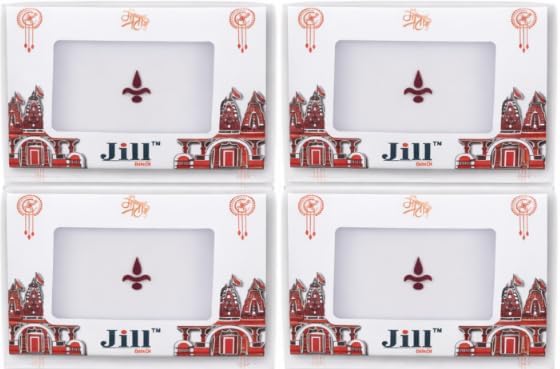 PE - Classic Plain Kalyanam Tilak Bindi - Pack of 4 - Random Model-picture-43