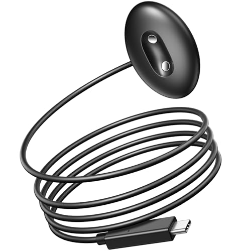 Cable USB tipo C de carga rápida de 6.5 pies para base de carga para Google Pixel Watch 4 45mm