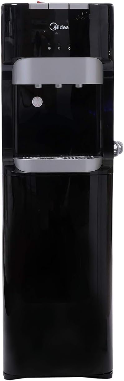 Midea Water Dispenser, Bottom Loading, Hot Cold And Ambient Temperature, Ice Cold Technology, Empty Bottle Indicator (Renewed)