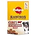 Price comparison product image Pedigree RANCHOS Dog Training Treat Cubes, With 100% Natural Beef, 70g (Pack of 7)