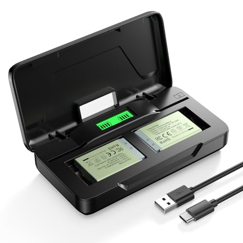 Amazon.co.jp: Powerextra NB-13L 互換バッテリー2個+充電器セット
