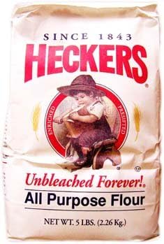 Heckers Unbleached All Purpose Flour 5 lbs (Pack of 8)