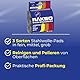 RAKSO Stahlwolle, DIY Polier & Schleifpads fein, mittel, grob - 3 Pads, Schleifschwämme für Holz, Farbe, Metall, Reinigung und Politur
