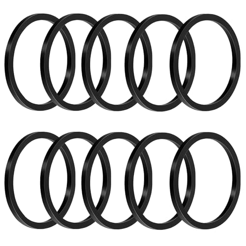 10 Pack 007-007RP Rubber Flange Gasket Seals, Heavy-Duty High-Temperature High-Pressure Seals Compatible with Taco Water Heating Systems