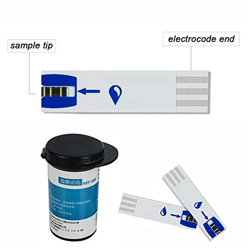 Diabetes Testing Kit Electronic, 50 Test Strips, 50 Lancets Glucose_Meter Digital Handheld Blood Monitor Diabetes Test Meter Monitor Kit (1 Device+50 Test Strips+50 Lancets)