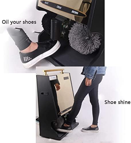 Lucidatrice automatica per scarpe con tecnologia a induzione, kit di pulizia multi spazzola per una lucentezza senza sforzo, ideale per hotel, ingressi e centri vendite