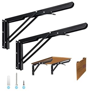 Taipintee Klappkonsole 400mm Edelstahl 2 Stück