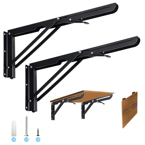 Taipintee Klappkonsole 400mm Edelstahl 2 Stück