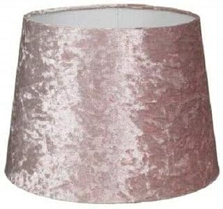 AJ Velvet Effect Light Shade Lamp Shade Dual Purpose Shade 9" Blush Pink
